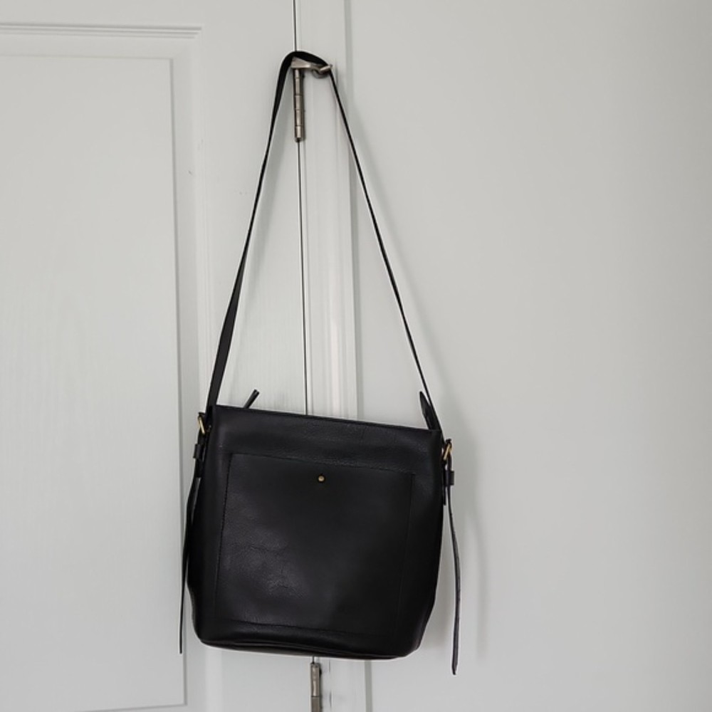 NWOT Madewell The Transport Bucket Bag, True Black - Picture 3 of 12